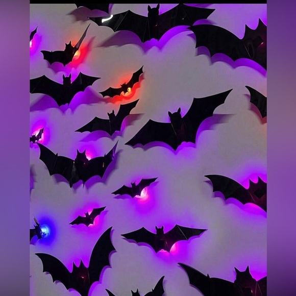 Purple and Black Bat Wall Decor - Picture 4 of 4